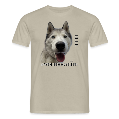 Koszulka męska - piaskowy beż