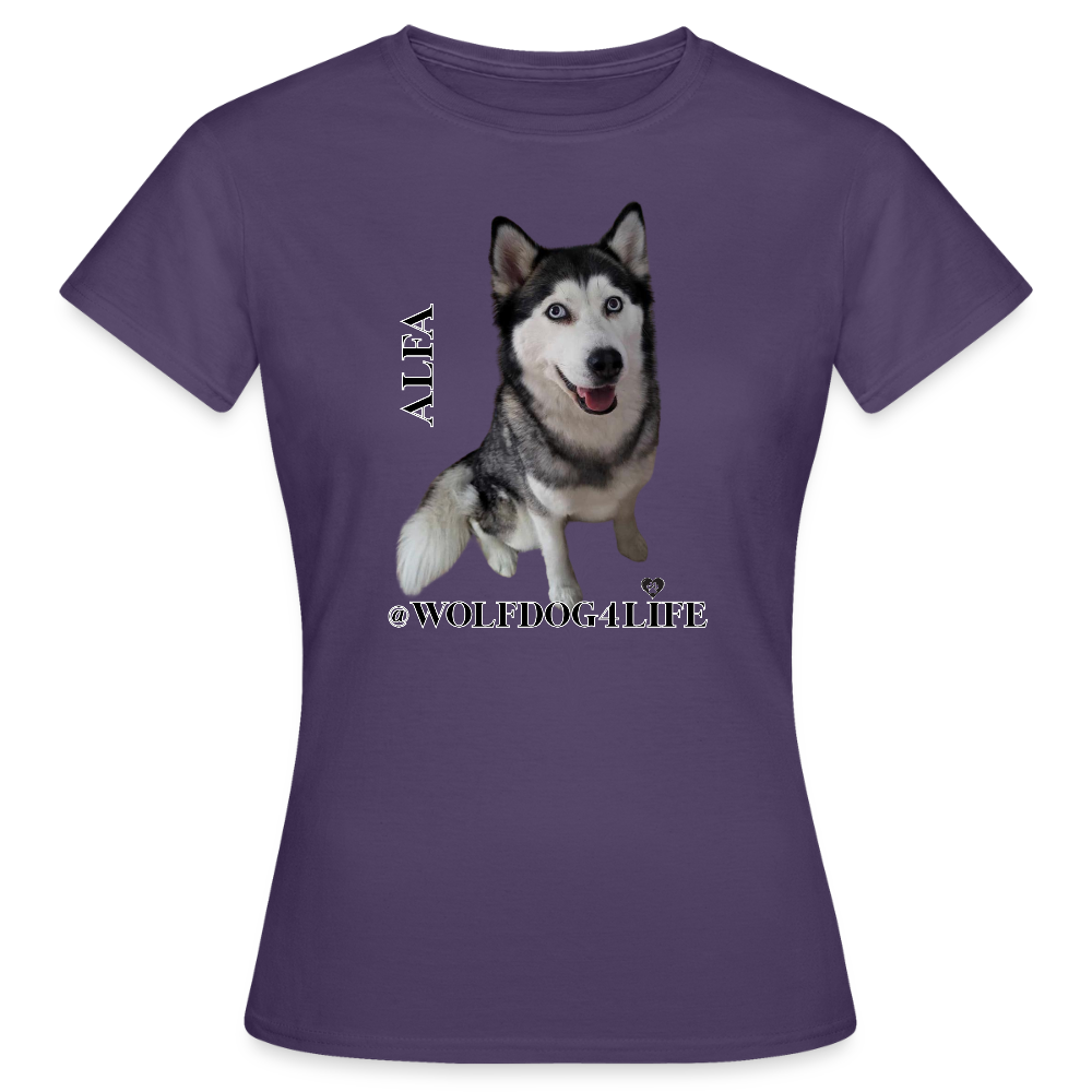 Koszulka damska - ciemnofioletowy