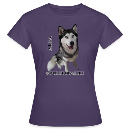 Koszulka damska - ciemnofioletowy