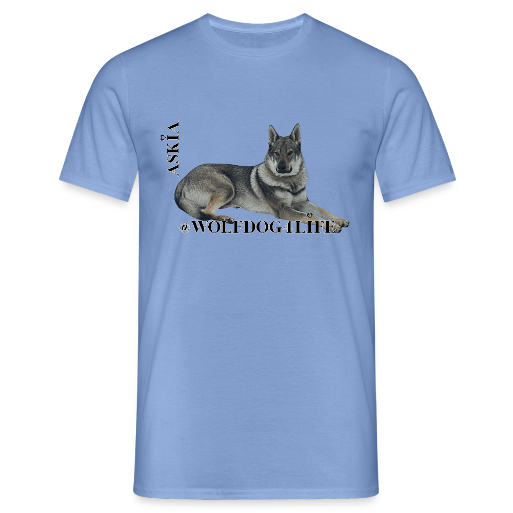 Koszulka męska - błękit karoliński