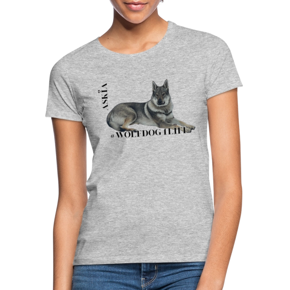 Koszulka damska - szary melanż