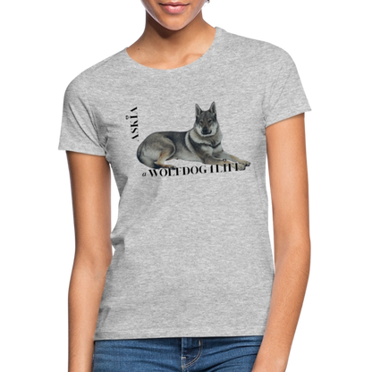 Koszulka damska - szary melanż