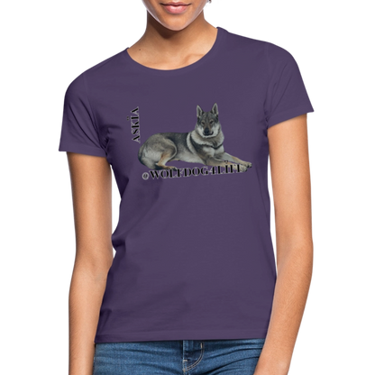 Koszulka damska - ciemnofioletowy