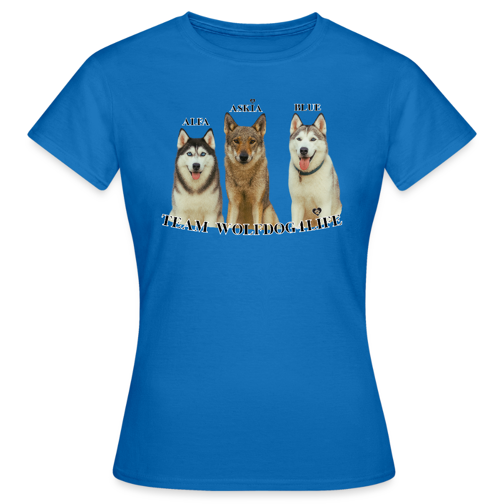 Koszulka damska - błękit królewski