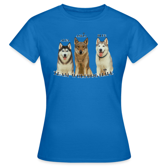 Koszulka damska - błękit królewski