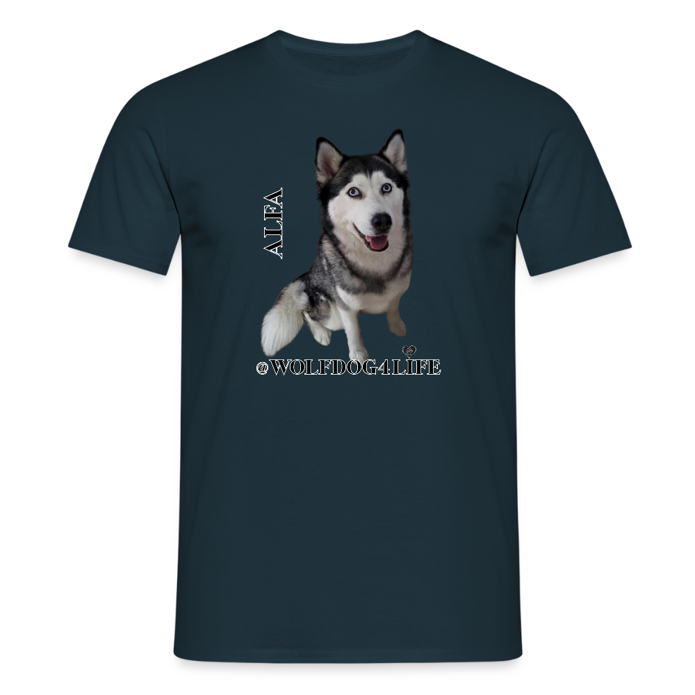 Koszulka męska - granatowy