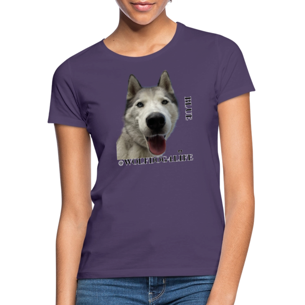 Koszulka damska - ciemnofioletowy