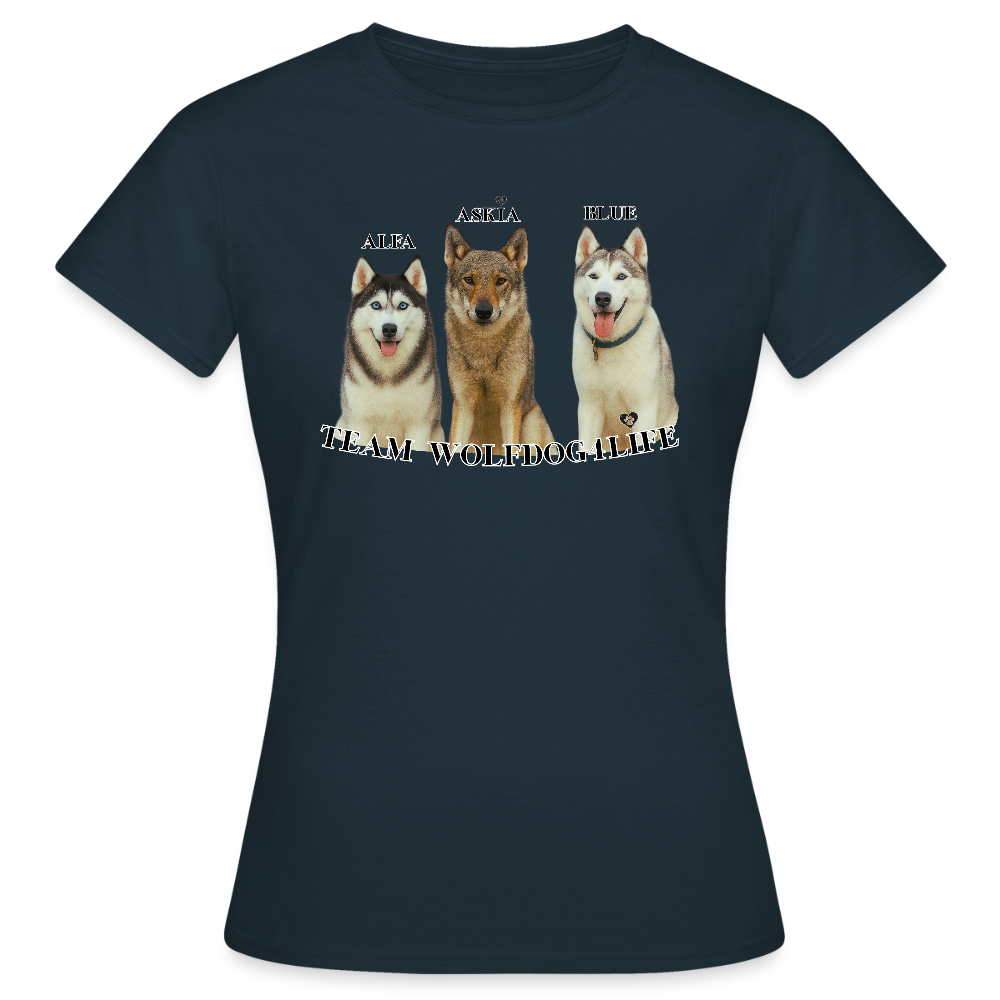 Koszulka damska - granatowy