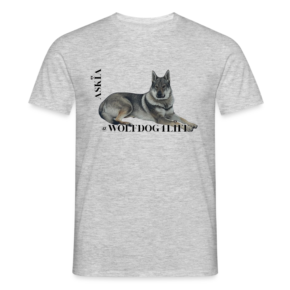 Koszulka męska - szary melanż