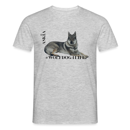 Koszulka męska - szary melanż