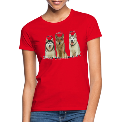 Koszulka damska - czerwony