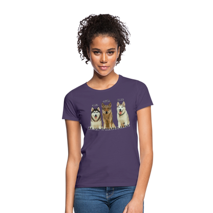 Koszulka damska - ciemnofioletowy