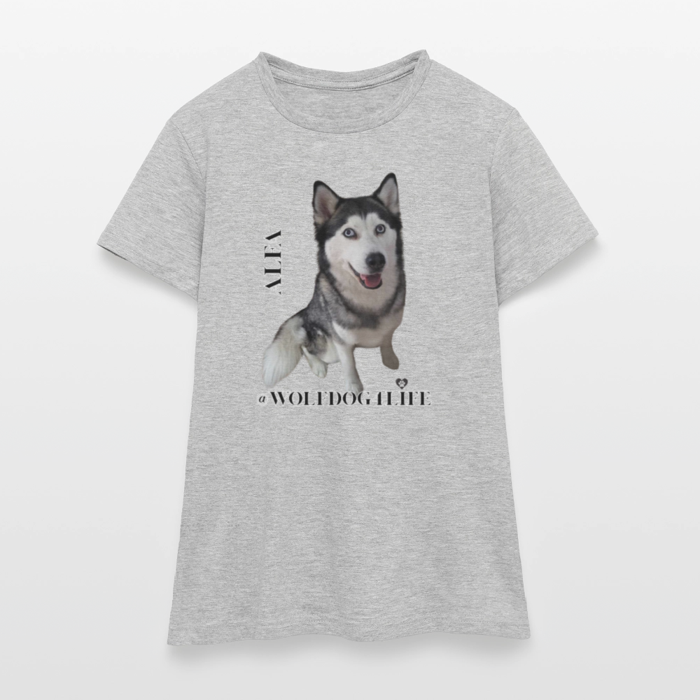 Koszulka damska - szary melanż