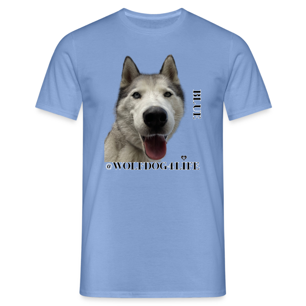 Koszulka męska - błękit karoliński