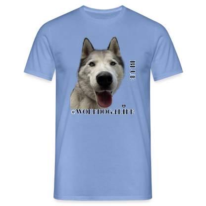 Koszulka męska - błękit karoliński