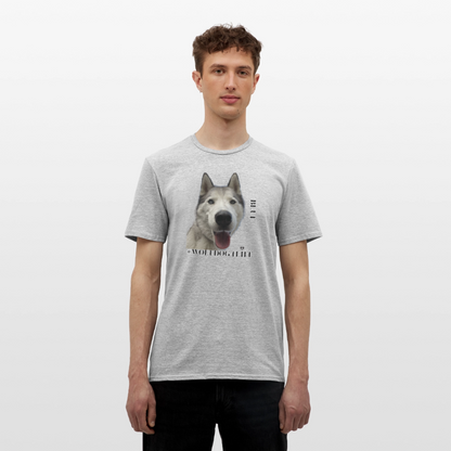 Koszulka męska - szary melanż