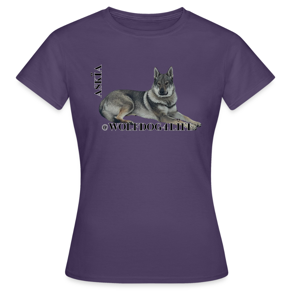 Koszulka damska - ciemnofioletowy