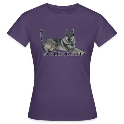 Koszulka damska - ciemnofioletowy