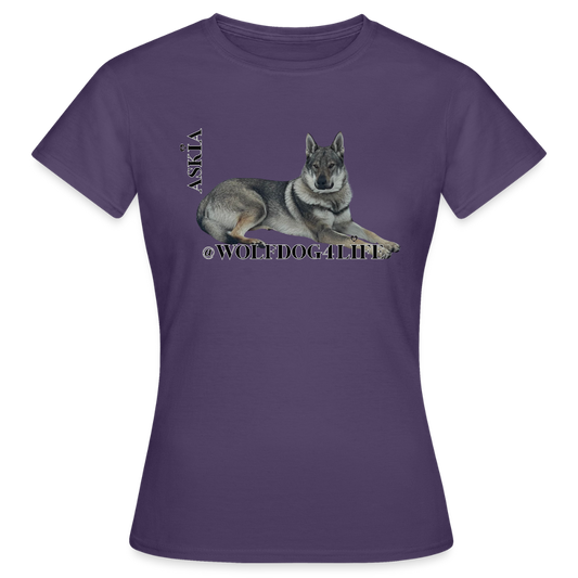 Koszulka damska - ciemnofioletowy