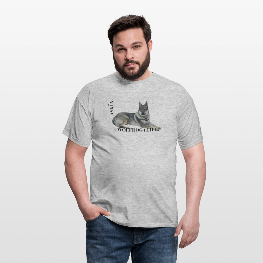 Koszulka męska - szary melanż