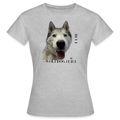 Koszulka damska - szary melanż