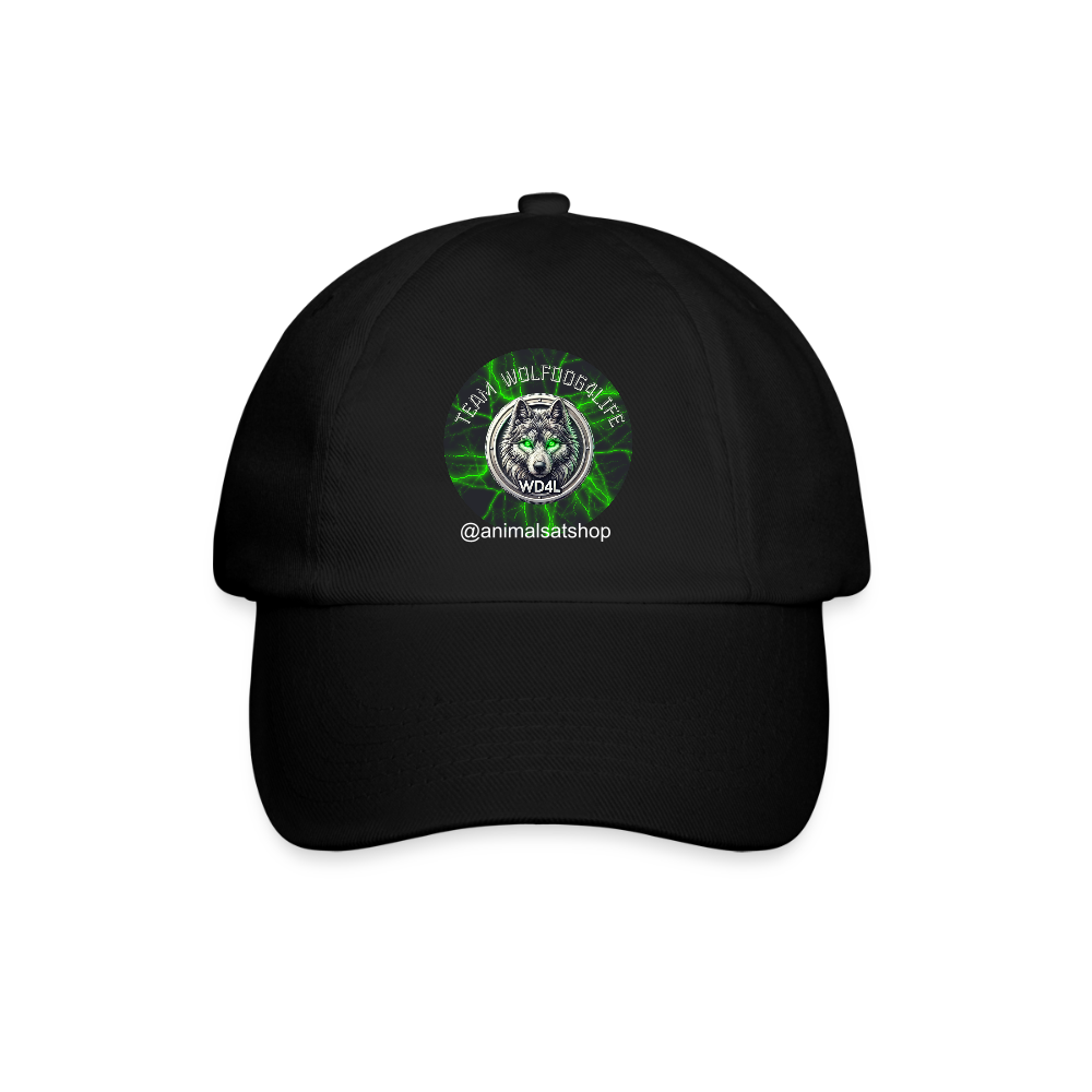 Team Wolfdog4life Offizielle Baseballkappe – Zeig, zu wem du gehörst! - czarny/czarny