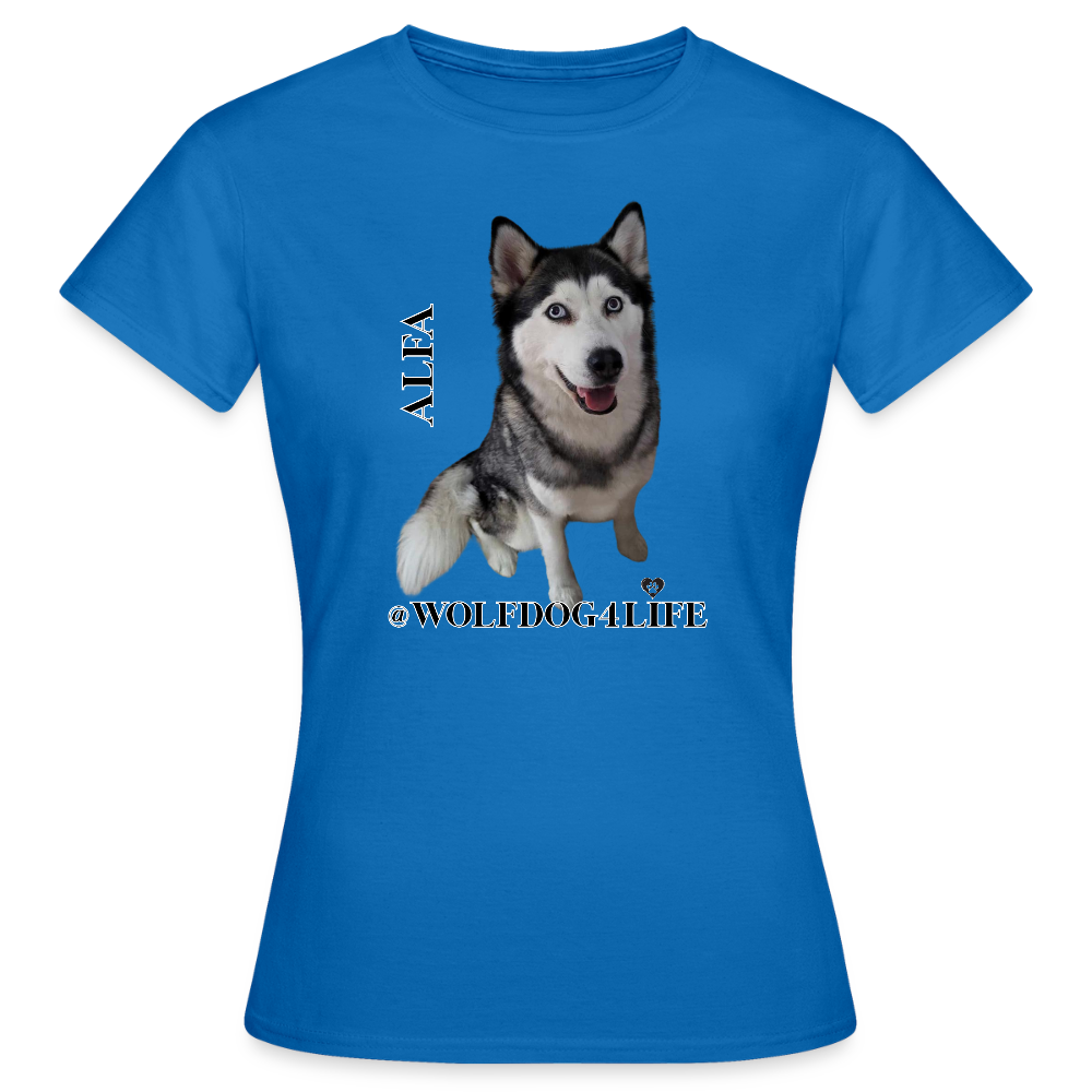 Koszulka damska - błękit królewski