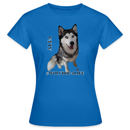 Koszulka damska - błękit królewski