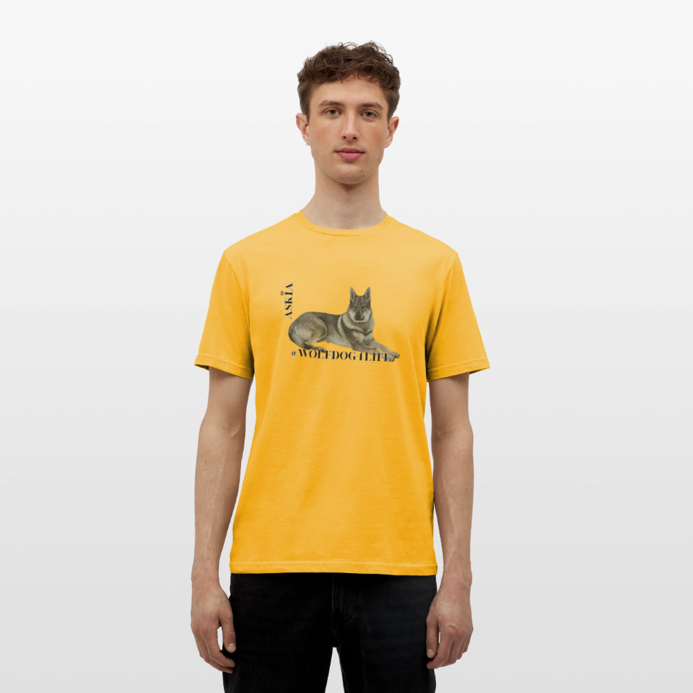 Koszulka męska - żółty