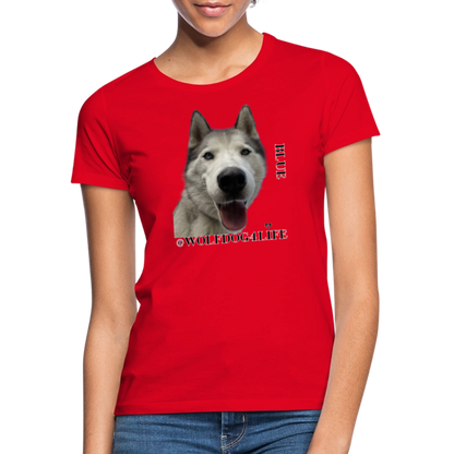 Koszulka damska - czerwony