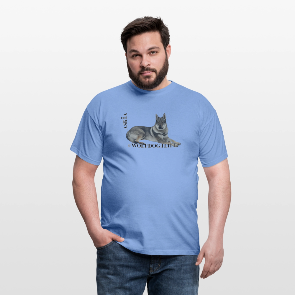 Koszulka męska - błękit karoliński