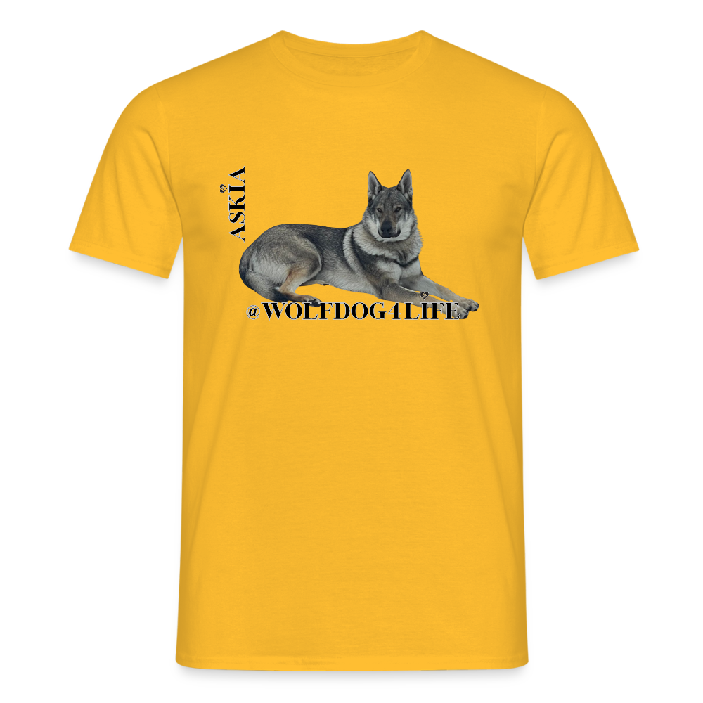 Koszulka męska - żółty