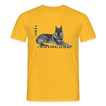 Koszulka męska - żółty