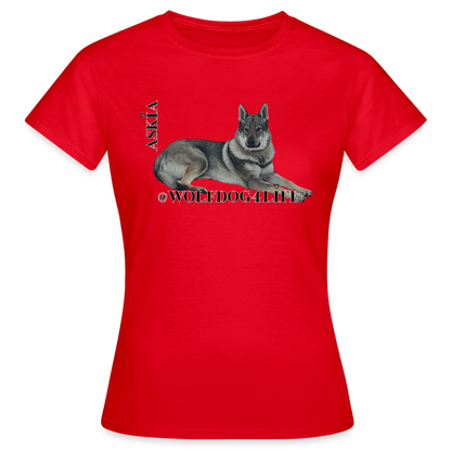 Koszulka damska - czerwony