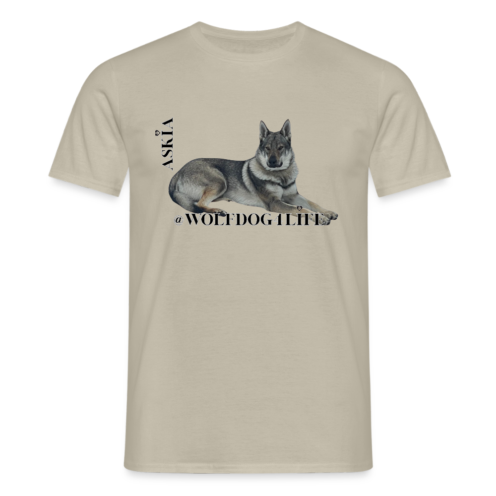 Koszulka męska - piaskowy beż