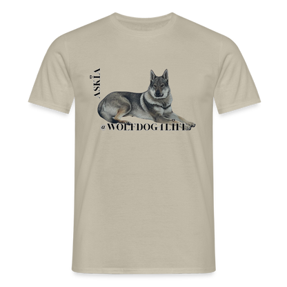 Koszulka męska - piaskowy beż