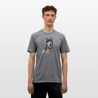 Koszulka męska - grafitowy melanż