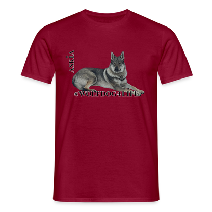 Koszulka męska - ceglasty