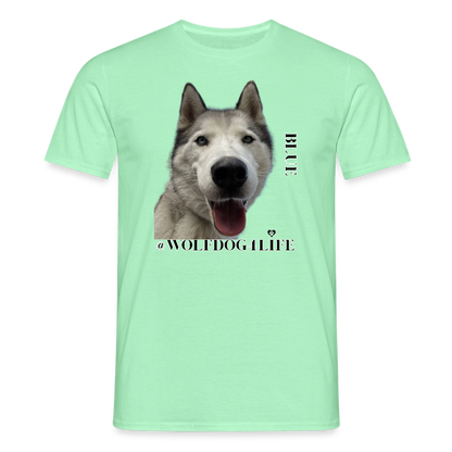 Koszulka męska - miętowy