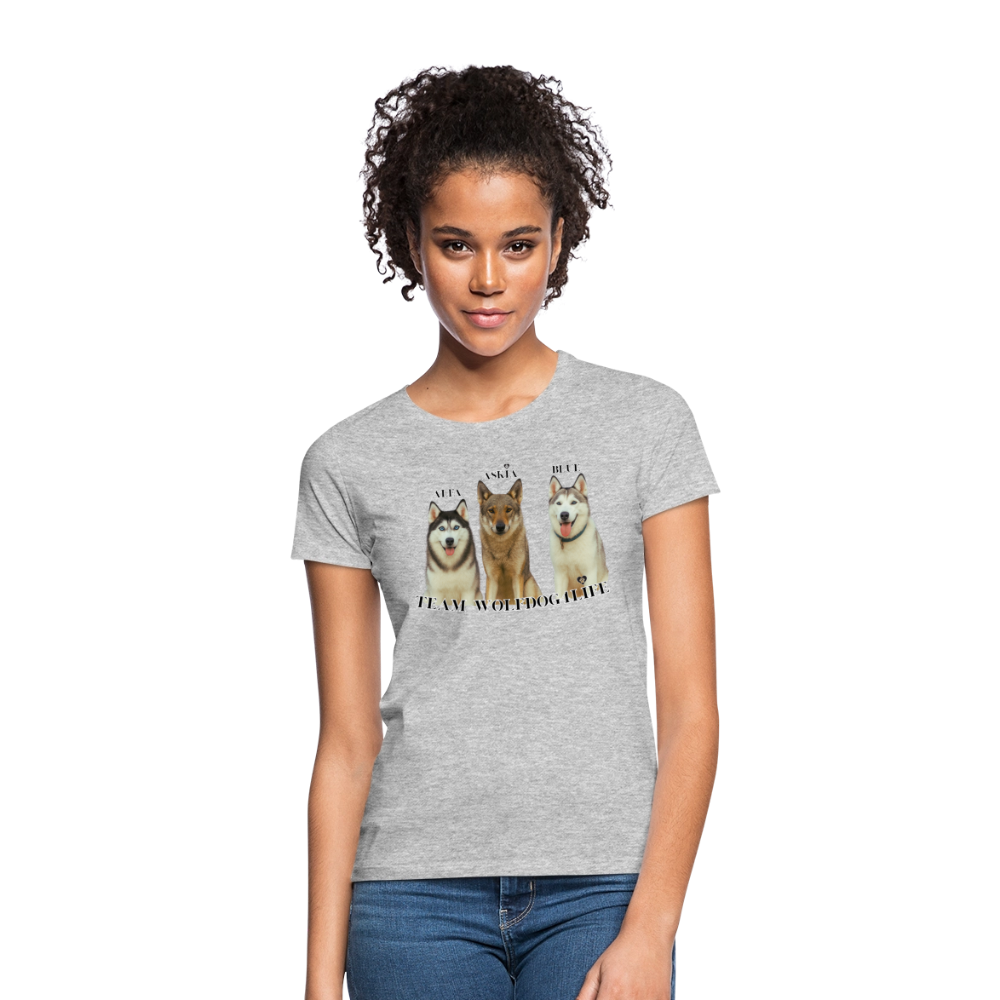 Koszulka damska - szary melanż