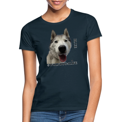 Koszulka damska - granatowy