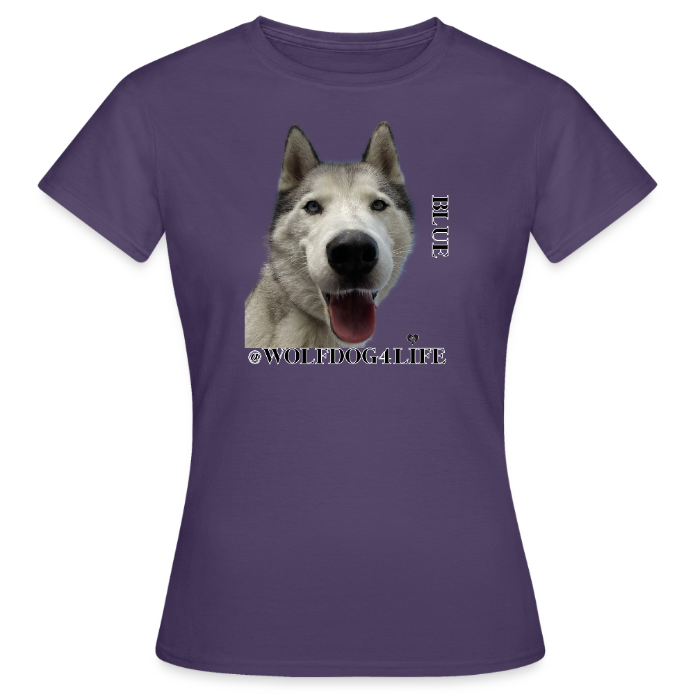 Koszulka damska - ciemnofioletowy