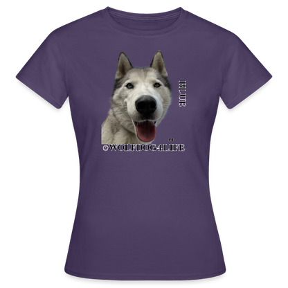 Koszulka damska - ciemnofioletowy