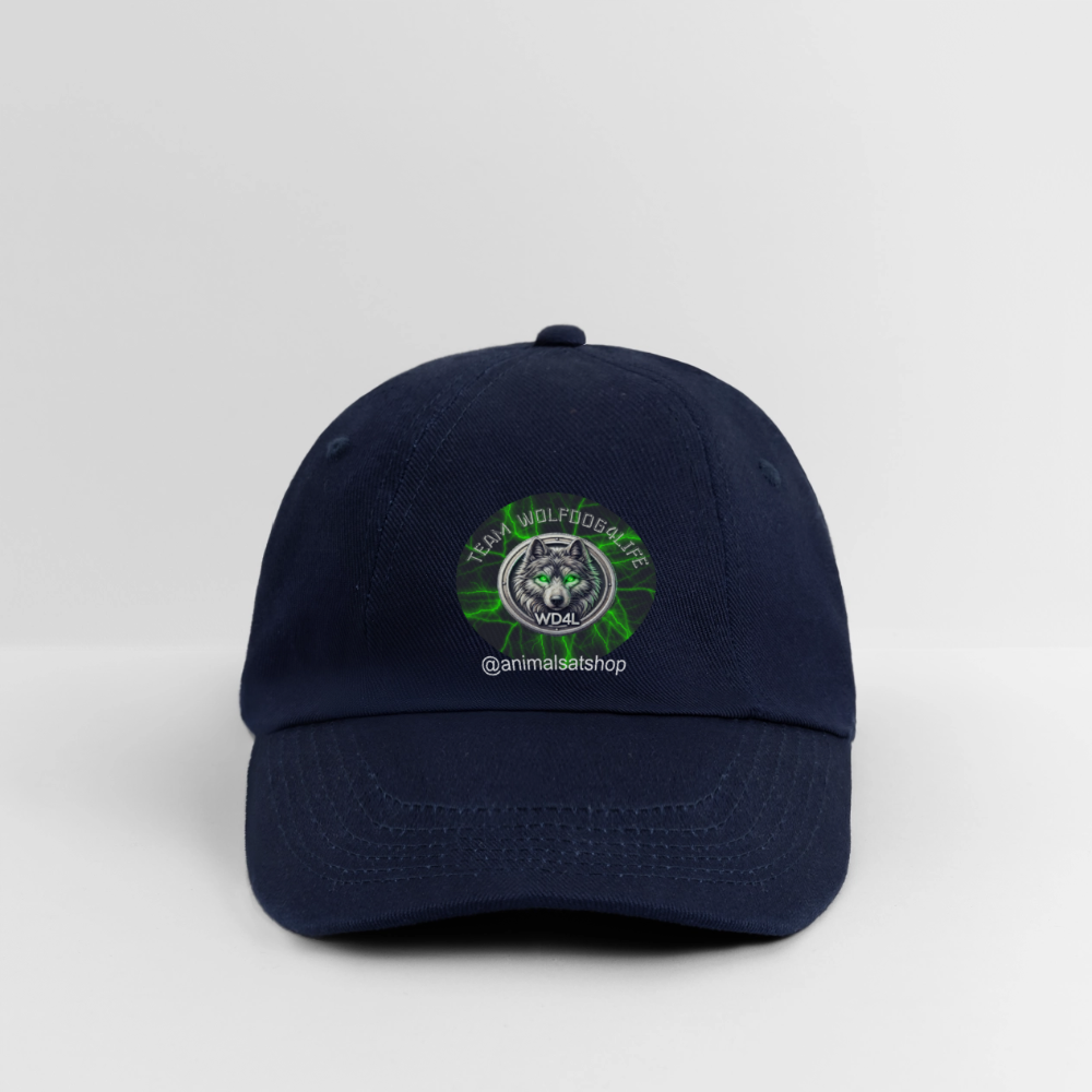 Team Wolfdog4life Offizielle Baseballkappe – Zeig, zu wem du gehörst! - niebieski/niebieski