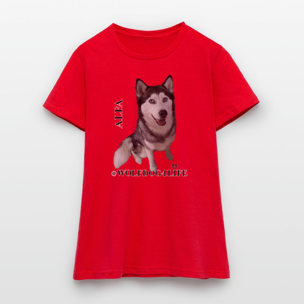 Koszulka damska - czerwony