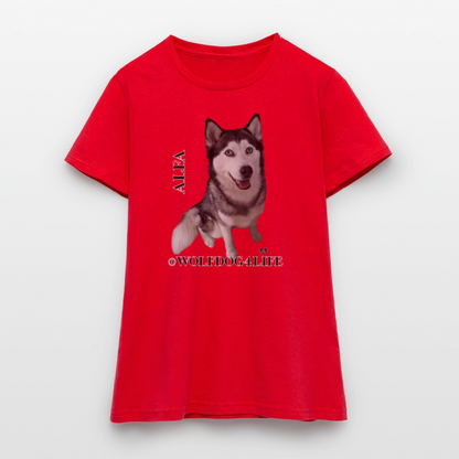 Koszulka damska - czerwony