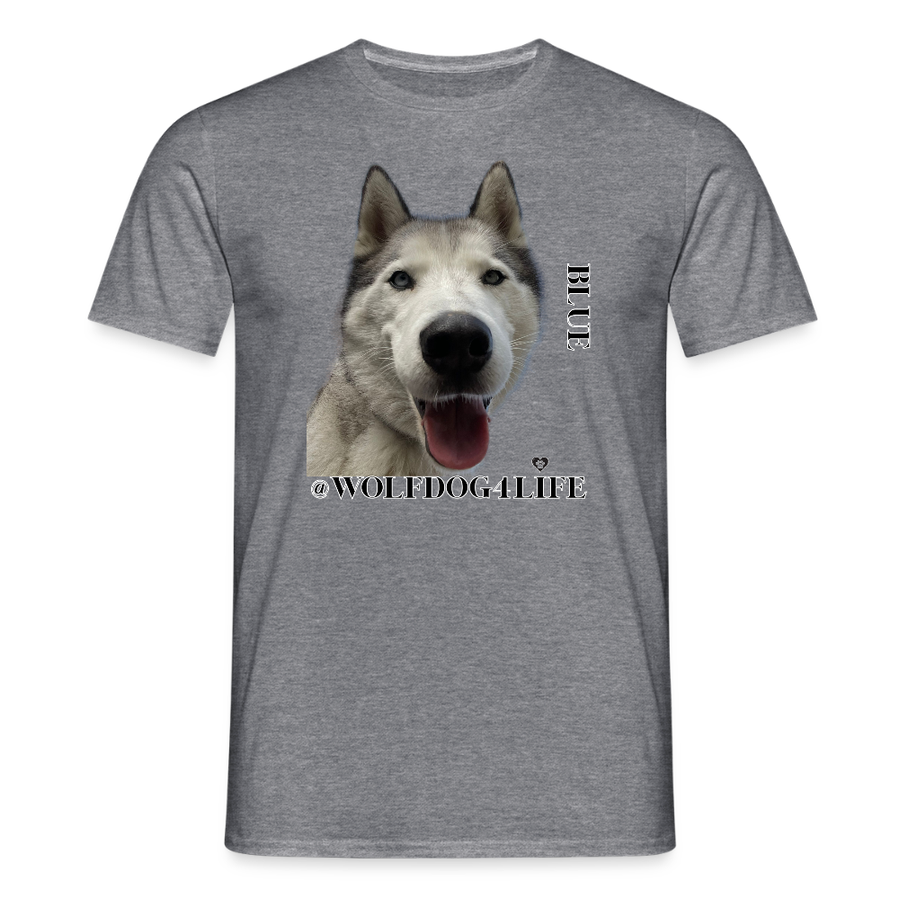 Koszulka męska - grafitowy melanż