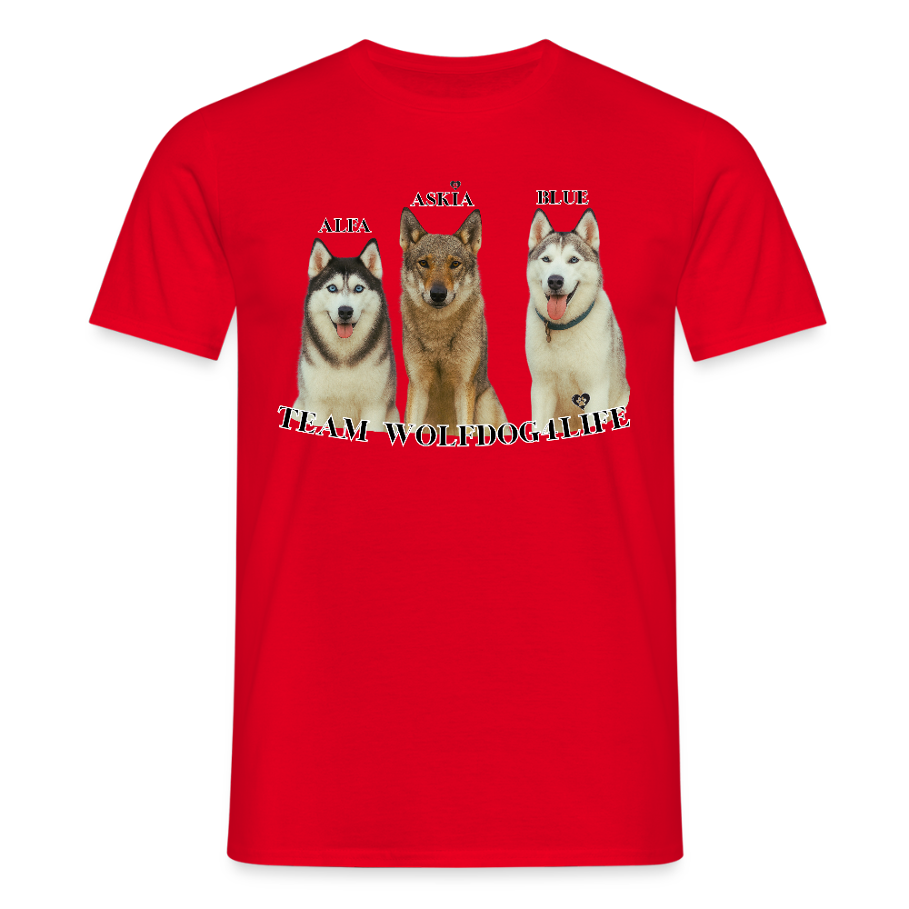 Koszulka męska - czerwony