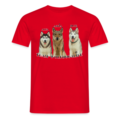 Koszulka męska - czerwony