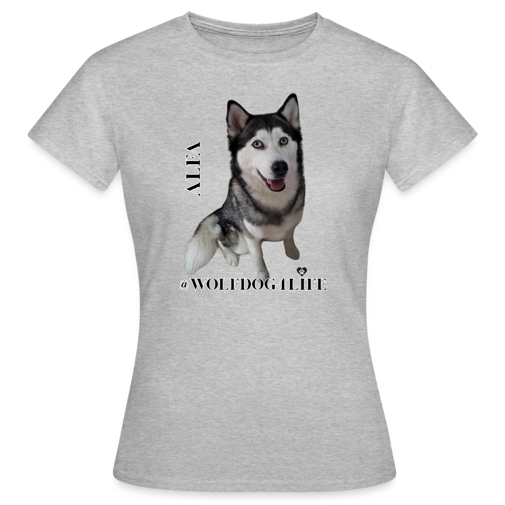 Koszulka damska - szary melanż